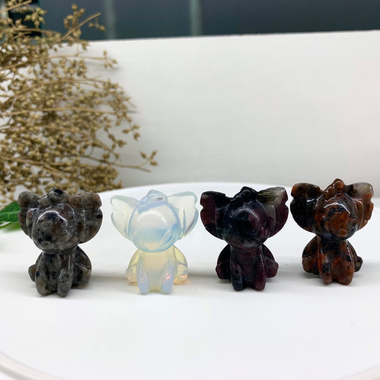 American-made crystal carvings