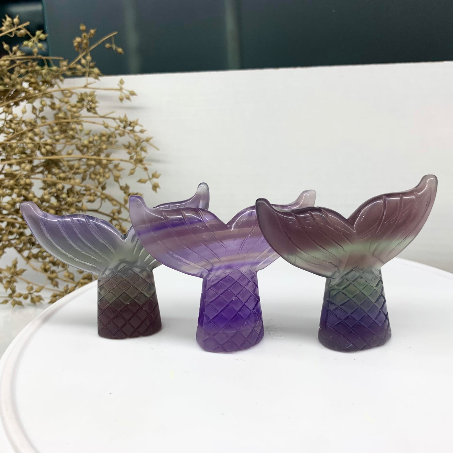 Best-selling crystal blue carvings