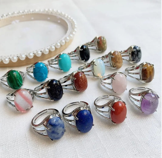 American-made crystal rings